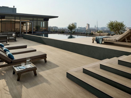 Керамогранит FLEUR DE BOIS BRUN N/R (03817) 22.5x90 от Piemme Ceramiche (Valentino) (Италия)
