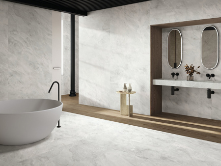 Керамогранит настенный ALEXANDRIA KLEBB WHITE MATT RECT (A040476) 60x120 от APE Ceramica (Испания)