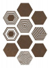 Керамогранит PIER17 Hexa Copper (10 вариаций рис.) 23.2x26.7 от ITT Ceramic (Испания)