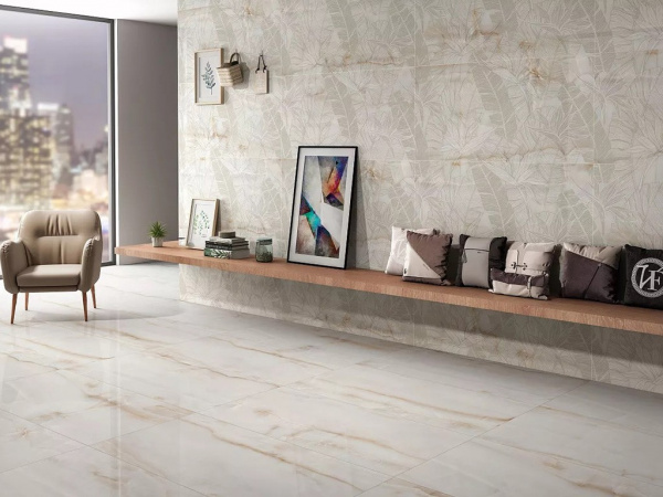 Керамогранит Rivanta Beige Decor Glossy 60x120 от Art Ceramic (Индия)