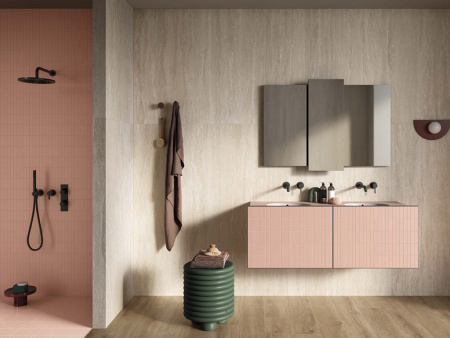 Керамогранит DORSET BIANCO CROSS CUT RIBBED SQ.(DR01BAR) 120x60 от Italgraniti (Италия)