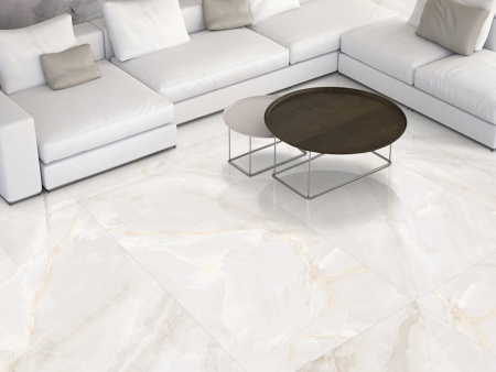 Керамогранит SILK Onyx White Sugar 60x120 от ITC (Индия)