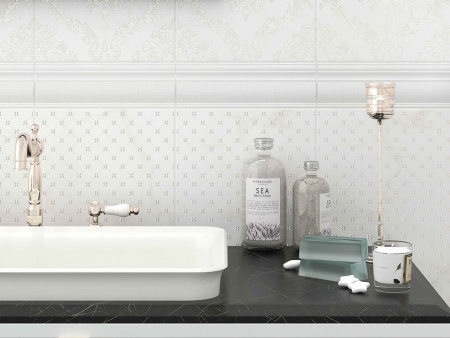 Декор Matrix White 01 (D0429Y29601) 25x60 от Creto (Россия)