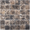 Мозаика PIX303 Dark Emperador из мрамора (48x48) 30.5x30.5x6 от Pixmosaic (Китай)