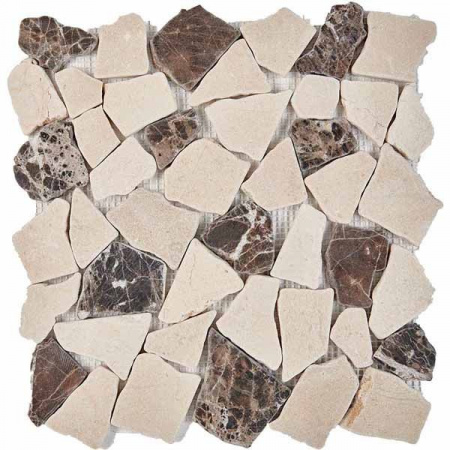 Мозаика PIX262 из мрамора 30.5x30.5 от Pixmosaic (Китай)