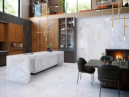 Керамогранит BAHIA SILVER POLISHED MIX (4 вариации) 160x320x0.6 от Ascale (Испания)