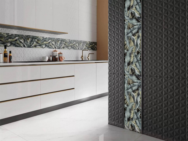 Бордюр Карандаш Диагональ черный обрезной (PFB009R) 2x25 от Kerama Marazzi (Россия)