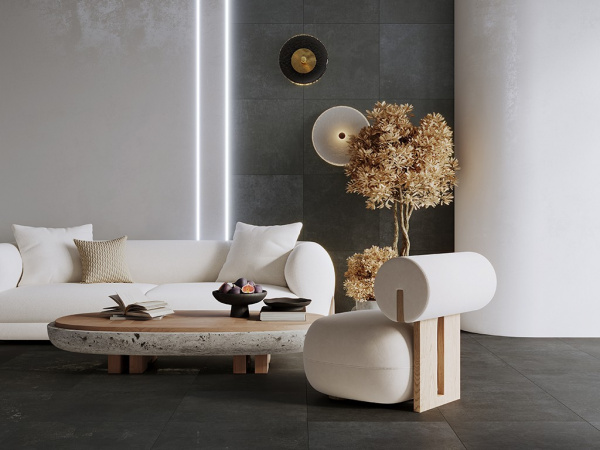 Керамогранит Techno Grafito графитовый Матовый Карвинг SG604620R 60x60 от Laparet