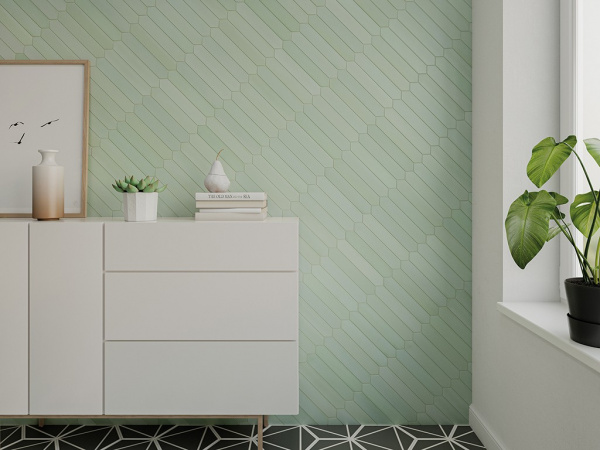 Настенная плитка CANDY CRAYON WHITE (128396) 4.3x24.3 от DNA Tiles (Испания)