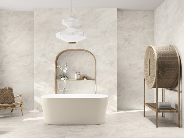 Керамогранит настенный ALEXANDRIA KLEBB WHITE MATT RECT (A040476) 60x120 от APE Ceramica (Испания)