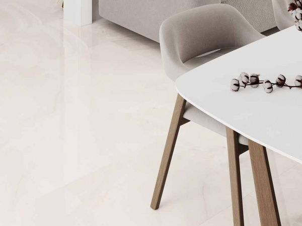 Керамогранит Onyx Queen Cream кремовый Полированный 60 60x60 от Ceradim (Индия)