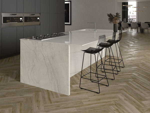 Керамогранит BOOKMATCH MONTBLANC WHITE A SOFT MATT. 160x320x0.6 от Ascale (Испания)