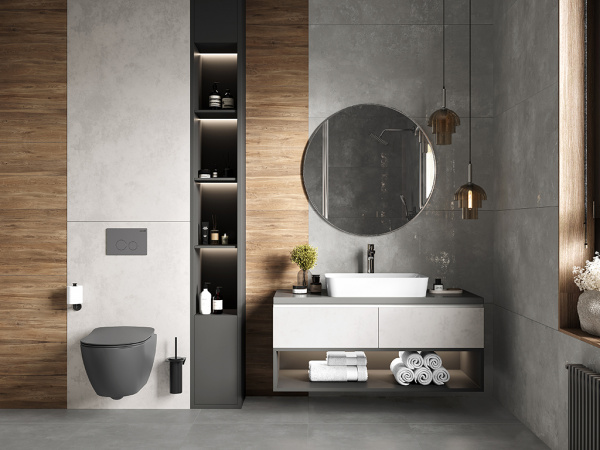 Керамогранит Nord Gris Серый Матовый Карвинг (SG604120R) 60x60 от Laparet