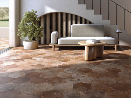 Керамогранит Zero Hexagono Figuli Brown 15x17 от Vives Ceramica (Испания)