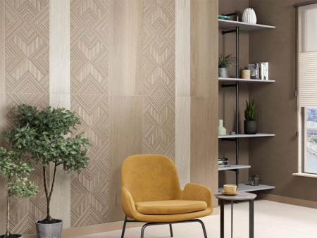 Настенная плитка Ламбро 14032R бежевый обрезной 40x120 от Kerama Marazzi (Россия)