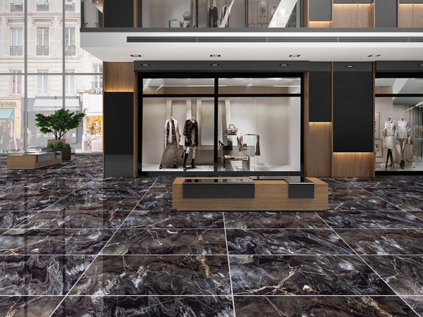 Керамогранит Toledo black High glossy (GR103) 60x60 от Primavera (Индия)