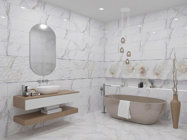 Панно Calacatta Rosa (Комп 4 Шт) 48.4x70 от Eletto Ceramica (Россия)