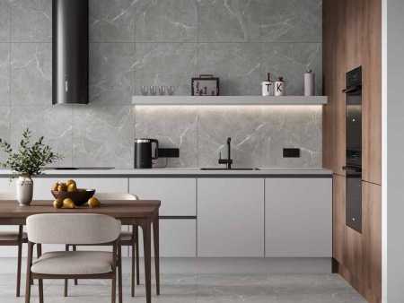 Керамогранит Stone Cool Grey серый Полированный 60 60x60 от Ceradim (Индия)