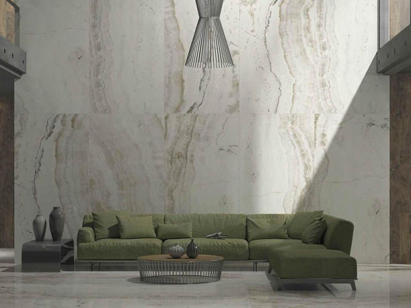 Керамогранит ONIKS Floor BASE WHITE Rektifiye Parlak Nano 120x240 от Kutahya (Турция)