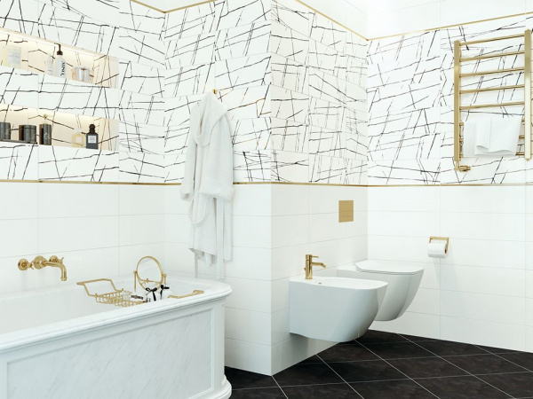 Настенная плитка Chicago Lay White WT11CHL00 20x60 от New Trend (Россия)