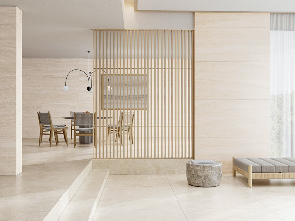 Керамогранит TRAVERTINO ALMOND REC.(Под Заказ) 75x150x10.5 от TAU Ceramica (Испания)