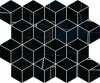 Декор Греппи T017/14026 черный мозаичный 37.5x45 от Kerama Marazzi (Россия)
