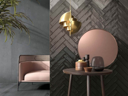 Настенная плитка CROSSROAD BRICK COAL 7.5x30 от ABK Ceramiche (Италия)