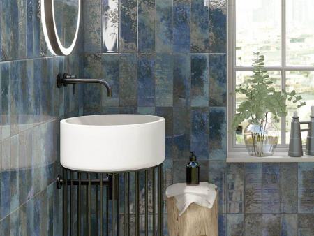 Настенная плитка Rev.Escama blu 10x30 от Mainzu (Испания)
