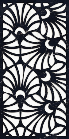 Керамогранит Mira Black Decore High gloss 60x120 от Art Ceramic (Индия)