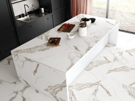 Керамогранит AOZ5 OOOC Carrera White Silky Rectified 59.7x119.8 от Goldis Tile (Иран)