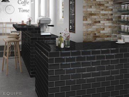 Настенная плитка METRO Patchwork B&W 7.5x15 от Equipe Ceramicas (Испания)