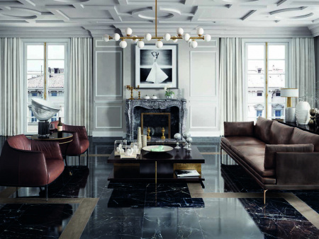 Керамогранит ELEMENTS LUX CALACATTA GOLD NAT RT.(A2O8) 60x60 от KEOPE Ceramiche (Италия)