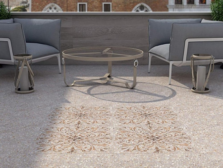 Керамогранит Терраццо серый светлый обрезной (SG632420R) 60x60x0.9 от Kerama Marazzi (Россия)