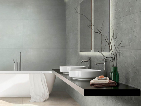 Настенная плитка Mixed Verde Decoro Fiori di Pesco B Rett. (RA1X) 40x120 от Ragno (Италия)