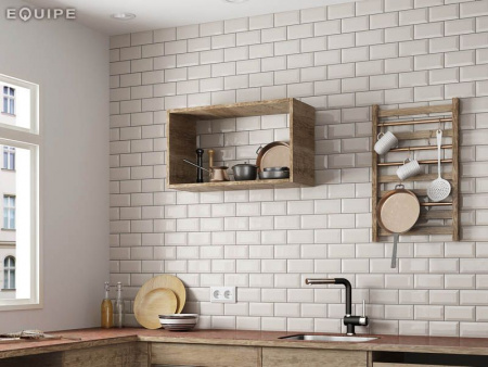 Настенная плитка METRO Patchwork B&W 7.5x15 от Equipe Ceramicas (Испания)