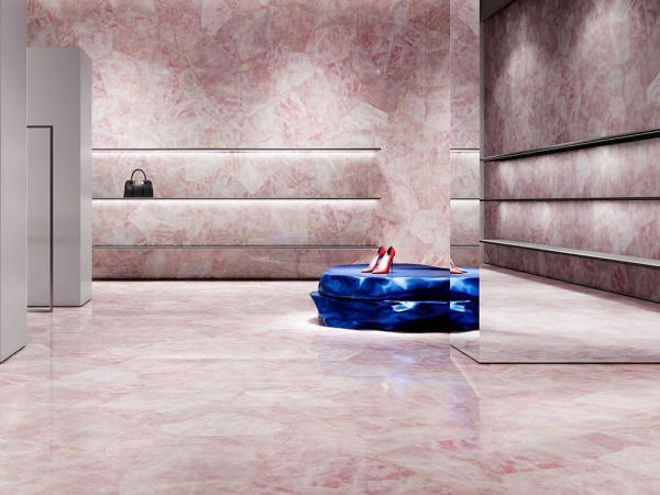 Керамогранит Rosa Crystal Polished (6 мм) (MN668CP261206) 120x260 от Moreroom (Китай)