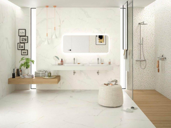 Настенная плитка Lancelot Mn Gold Brillo Rect 33.3x90 от STN Ceramica (Stylnul) (Испания)