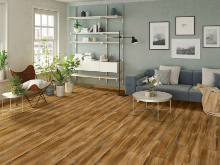 Керамогранит DRIFT Wood Crema Carving 20x120 от ITC (Индия)
